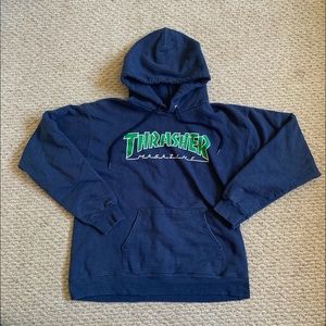 Blue thrasher hoodie